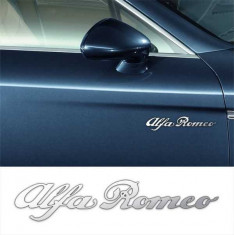 Stickere laterale CHROME - ALFA ROMEO (set 2 buc.) foto