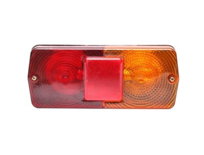 Lampa stop spate cu catadioptru rosu-galben 12 V foto