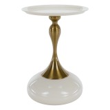 Cumpara ieftin Masuta metal ivoire auriu Fej 38,3x53,5 cm