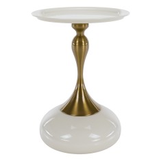 Masuta metal ivoire auriu Fej 38,3x53,5 cm