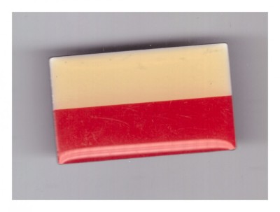 Insigna steag Polonia - Editions Atlas, cu pin foto