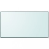 Blat masă sticlă securizată rotundă vidaXL 1200x650 mm, 8mm grosime - Transparent