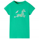 Tricou pentru copii, verde, 128 GartenMobel Dekor, vidaXL