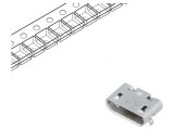 Soclu USB Micro B PCB SMT 5 PIN Orizontal USB 2.0