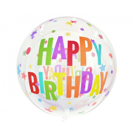 Balon folie 20 cm Happy Birthday