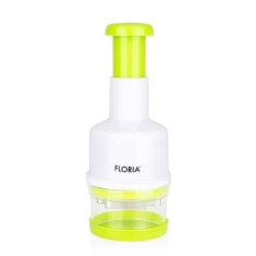 Tocator manual pentru ceapa, 23x9 cm, plastic alb-verde