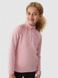 Lenjerie termoactivă din fleece (bluză) pentru fete - roz, 4F Sportswear