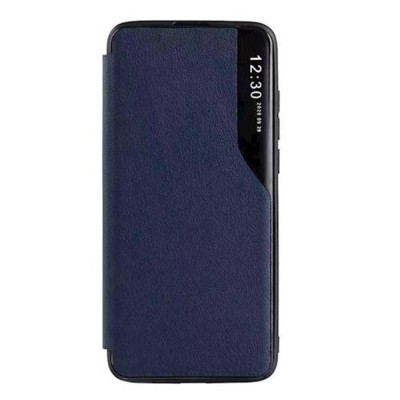 Husa flip din piele compatibila cu samsung galaxy a73 5g, e-fold, blue foto