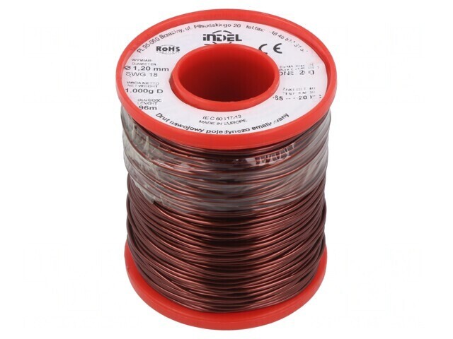 S&acirc;rmă Bobină Emailată 1,2mm 1kg Cu 65-200&deg;C
