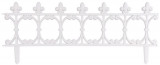 Fence Gardens F755, 87x34 cm, plastic, alb, mini gard decorativ, pachet. 4 buc, Strend Pro