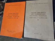 Valori bibliofile din patrimoniul national cultural 2 volume