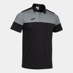 Tricou polo cu maneca scurta pentru barbati Joma Crew V, negru gri, M - OUTLET