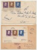 Romania 1942 Titu Maiorescu seria pe plic FDC &amp; colita circulata pe alt plic, Istorie, Stampilat