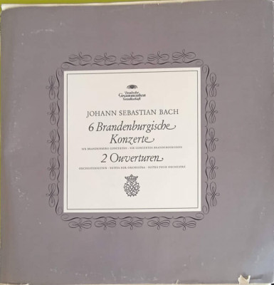 Disc vinil, LP. 6 Brandenburgische Konzerte, 2 Ouverturen. SET 3 DISCURI VINIL-Johann Sebastian Bach, Berliner P foto