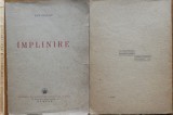 Ion Pillat , Implinire , Poezii , 1942 , prima editie