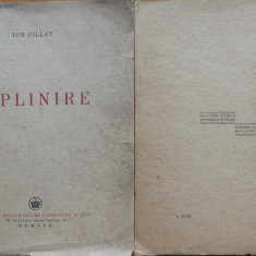 Ion Pillat , Implinire , Poezii , 1942 , prima editie