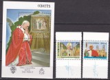 Columbia 1986 Vizita Papei MI 1674-1675 + bl.39 MNH, Nestampilat