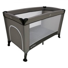 Tarc Pătuț Copii, Honeybaby, Model Cu Fereastră, Dimensiuni 120x65x78 cm, Gri