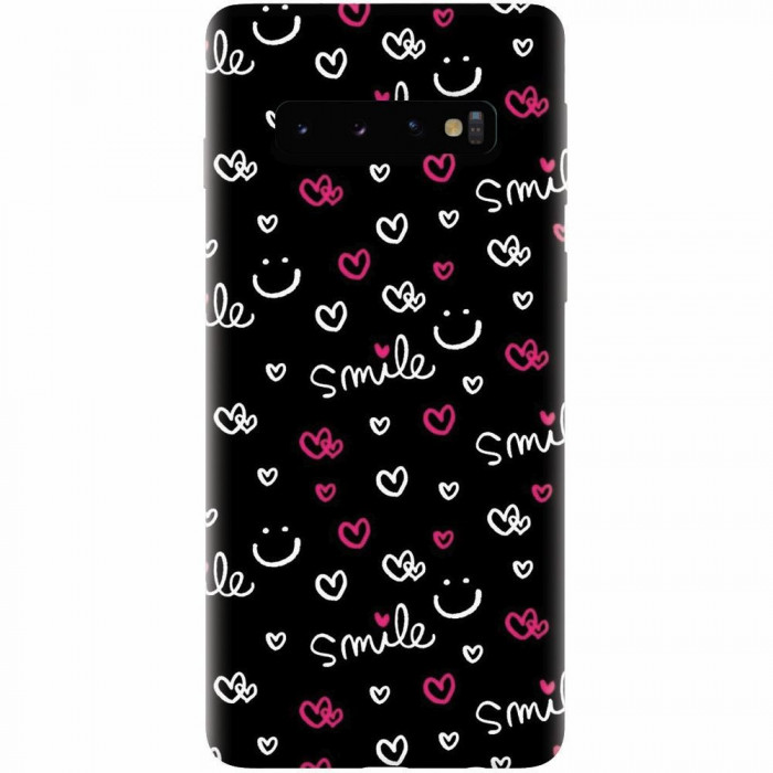 Husa silicon personalizata pentru Samsung Galaxy S10, Smile 101