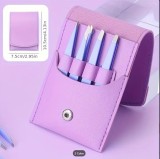 Cumpara ieftin Set 4 pensete profesionale din otel inoxidabil - etui mov