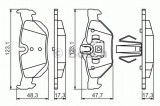 Set placute frana,frana disc BMW X1 (E84) (2009 - 2015) BOSCH 0 986 494 272