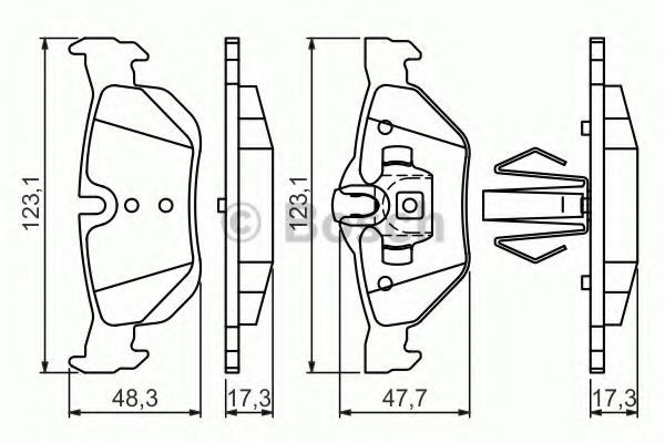 Set placute frana,frana disc BMW Seria 1 (E87) (2003 - 2013) BOSCH 0 986 494 272