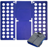 Placă de &Icirc;mpăturit Haine, Rapid și Uniform, Plastic Ușor, 59cm x 24cm, Albastru