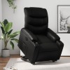 Gossi fotoliu rabatabil electric cu ridicare, negru, piele ecologica