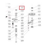 Bucsa distantier pentru motocositoarea Ruris DAC777, CLD-SW01