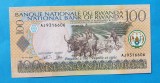 Bancnota Rwanda 100 Franci 2003, UNC, Colectie, Superba! Seria 606