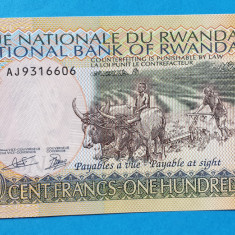 100 Franci 2003 Ruanda - Bancnota SUPERBA - 100 Francs Rwanda - UNC