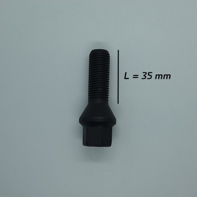 Prezon janta aliaj negru M14x1.5 35 mm pentru VW, Seat, Skoda, Audi, Mercedes foto