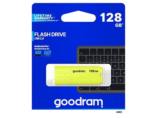 Memorie USB 2.0 128GB Galbenă