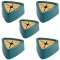 Set 5 Suporti pentru Prosop de Baie sau Bucatarie, Impermeabili si Autoadezivi cu Sistem Push Free, Montare pe Perete, 5 x 2.3 cm, Verde