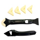 Spatula Silicon Acryl Strend Pro, 4 Varfuri Rezerva, 18cm, Curatare/Tencuit