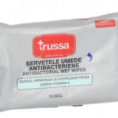 Trussa Servetele Umede Antibacteriene 15buc