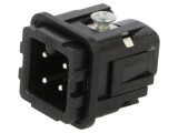 Conector ILME HDC CK 3 pini 10A 600V inserturi contact tată