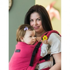 Marsupiu Toddler Wrap Conversion Organic Raspberry foto