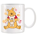 Cana alba personalizata cu Winnie the Pooh, Disney, INOVATIX&reg;. 330ml