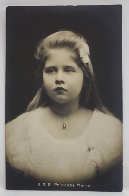 A.S.R. PRINTESA MARIA , FOTOGRAFIE TIP CARTE POSTALA , INCEPUTUL SEC. XX foto
