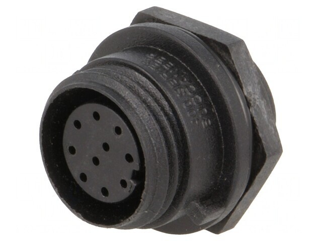 Conector Circular Mamă 10-PIN IP68 50V