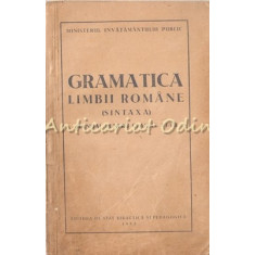 Gramatica Limbii Romane (Sintaxa) - Manuale Pentru Clasele VI-VII