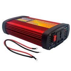 Invertor 1500W, 12V, USB, priza 220V, cabluri