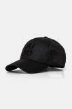 HUGO șapcă de baseball din bumbac culoarea negru, cu imprimeu, 50533409