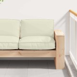 vidaXL Pernă pentru șezut din paleți Crem 80 x 80 x 12 cm 42001510