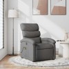 VidaXL Fotoliu de masaj rabatabil, gri &icirc;nchis, material textil 371702