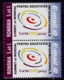Cumpara ieftin RO 2005 LP 1696 ,&quot;Summit-ul Soc. Info. Tunis &quot;, serie pereche V , MNH, Nestampilat