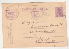 bnk cp Carte postala militara - circulata 1936 - marca fixa