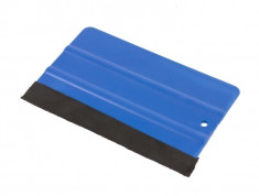 Racleta de plastic pentru aplicare folie culoare Albastru foto