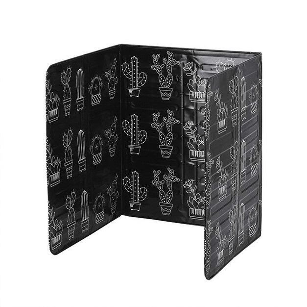 Protectie anti-stropi pentru aragaz, 84,5 x 32,5 cm, Negru